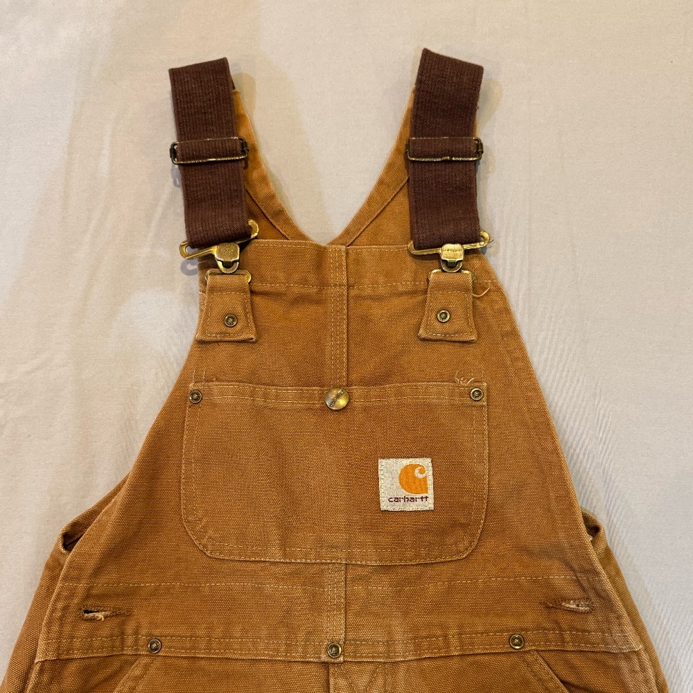 Canvas Carhartt Overalls - Quilt-Lined - Medium